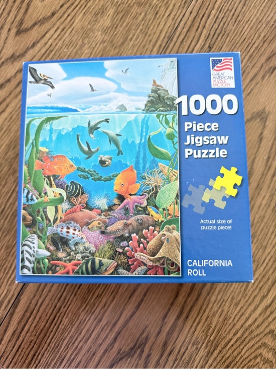 Other - 1000-Piece 'California Roll' Blue Jigsaw Puzzle